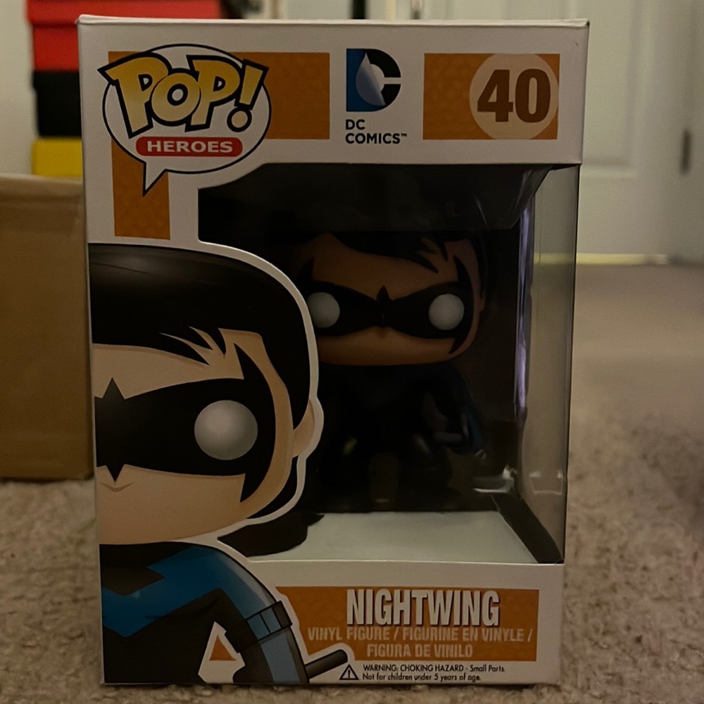Used Funko Pop! Heroes DC Comics Nightwing (40) Retired Vinyl Figure